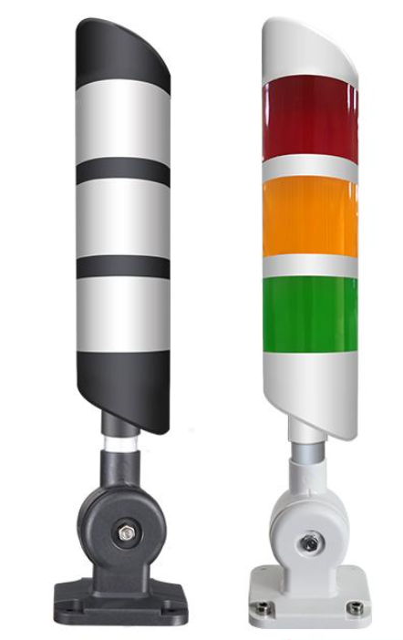 Torre de señalización LED Ø50 mm, 3 segmentos (verde, amarillo y rojo), 24 V