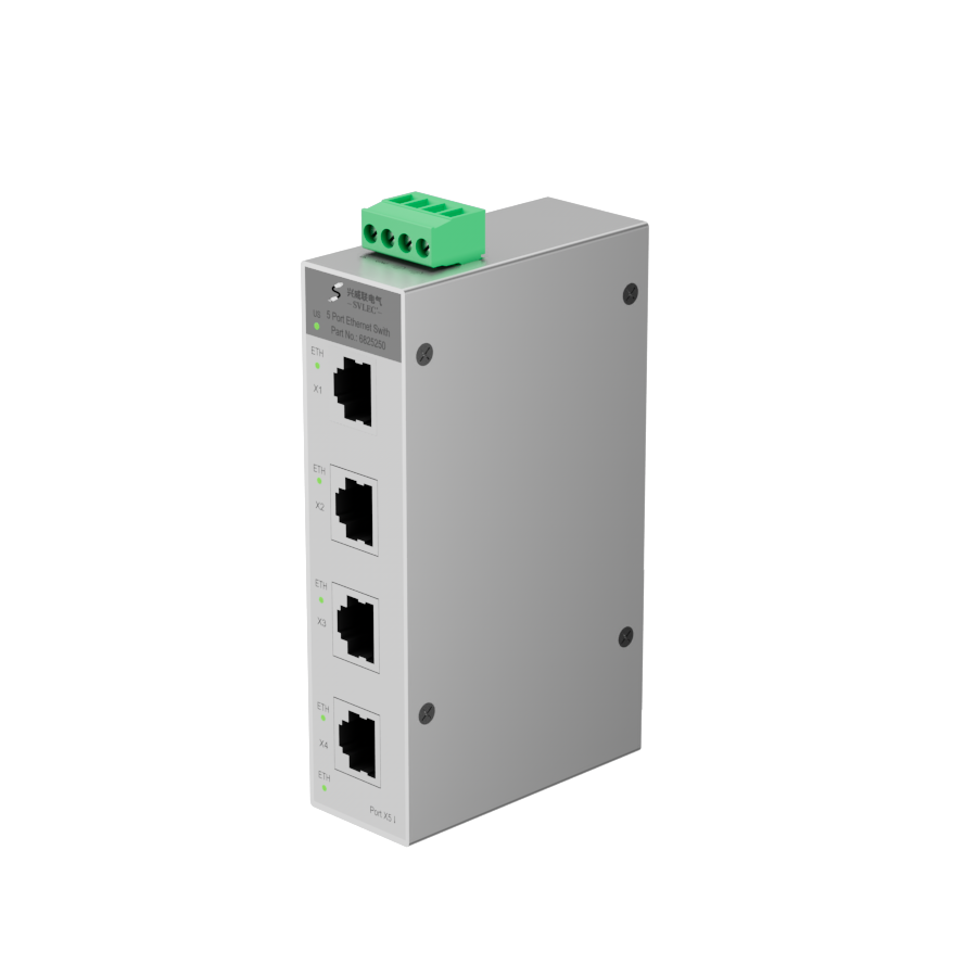 Ethernet IP20, 5-port switch, 5XRJ45, with LED light · EST250