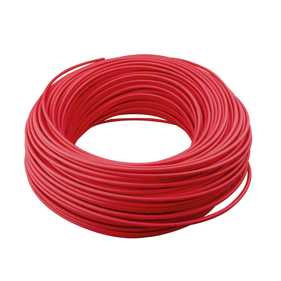 PVC non-flexible 3-core cable, red sheath · CAB-3-050-RD-VS-CC