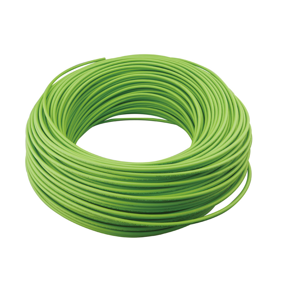 PUR flexible 4-core cable, green sheath · CAB-4-034-GN-USH-PN