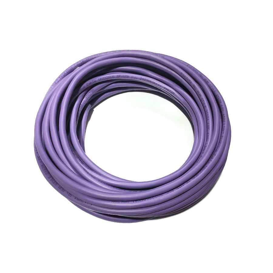 Cable de PVC no flexible de 2 hilos, cubierta violeta · CAB-2-064-VT-VS-DP