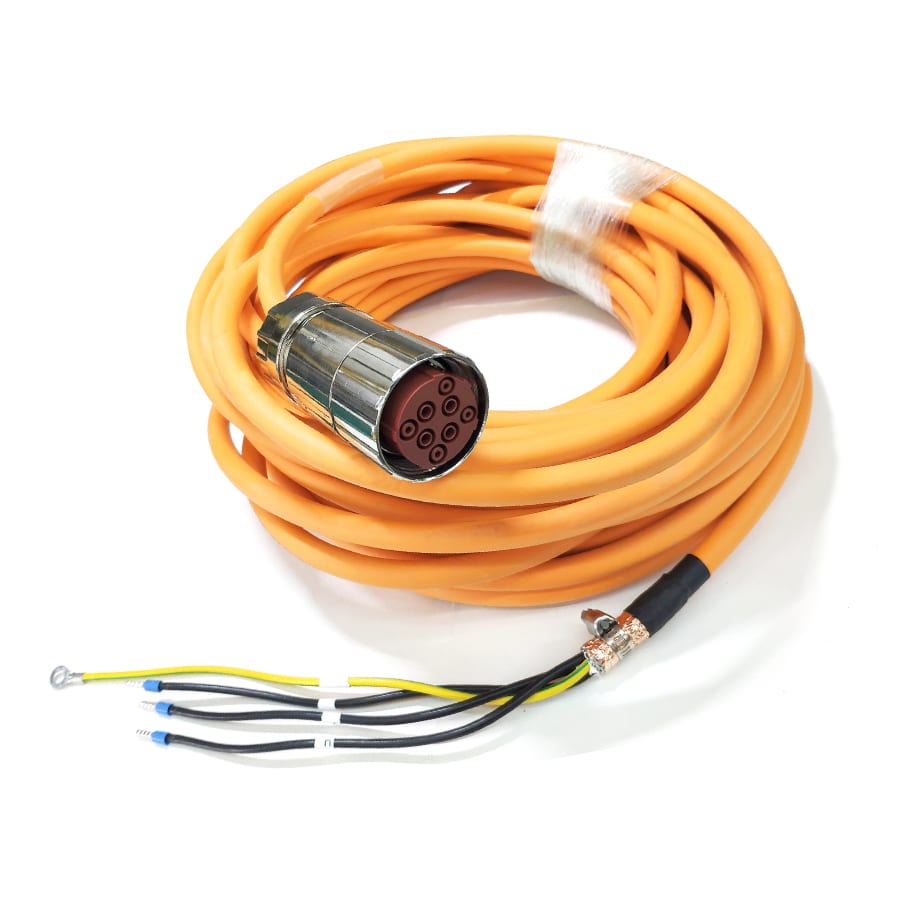 M40, quick-lock power 8-core female drag chain shielded cable · M40-P-8P-FS-SH