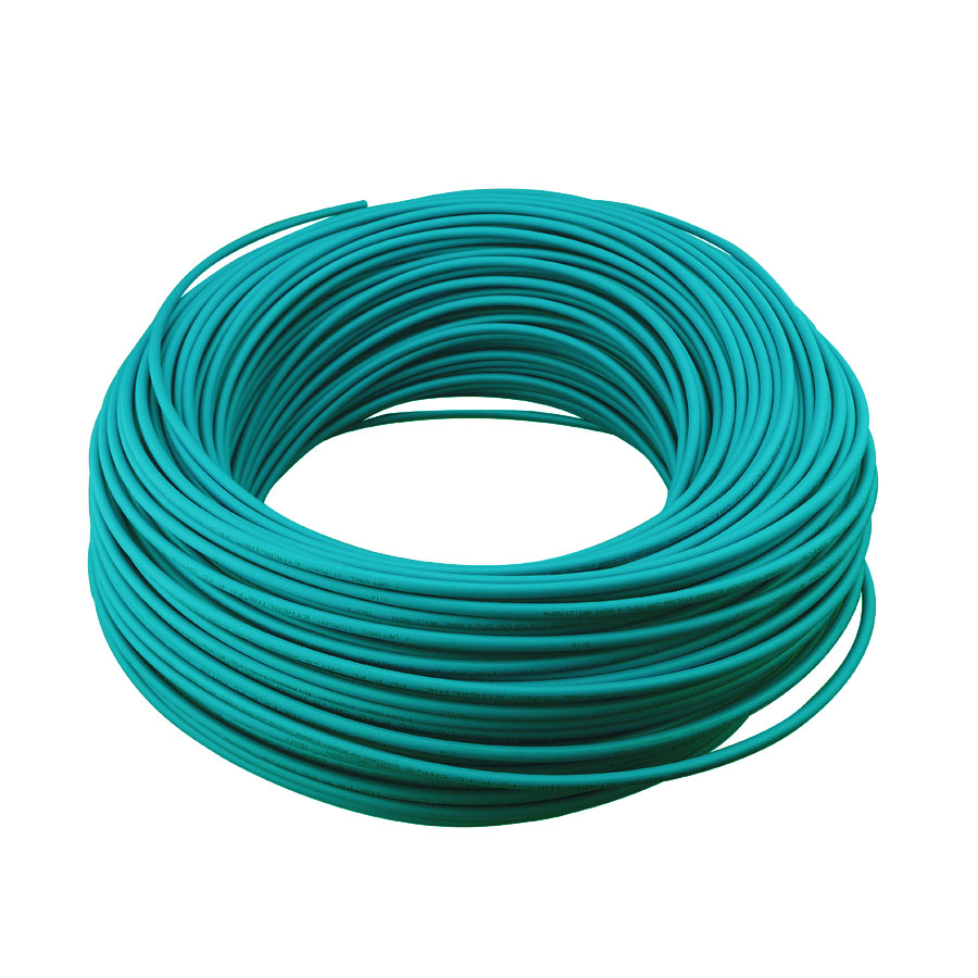 PVC non-flexible 4-core cable, CAT.5e clear blue sheath · CAB-4-014-BU-VS-CAT.5e